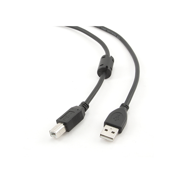 Кабель USB 2.0 Pro Cablexpert CCP-USB2-AMBM-10, AM/BM, 3.0м, экран, черный, пакет в Шымкенте от производителей  с доставкой по Казахстану