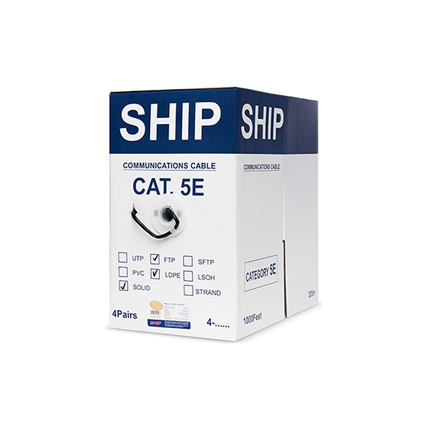 Кабель сетевой SHIP Экранированный (FTP) 5e 305м (бухта), D146-P в Шымкенте от производителей  с доставкой по Казахстану