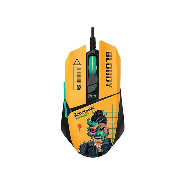 Мышь игровая Bloody W63Max Renegade Yellow Sunset SAVAGE в Шымкенте от производителей  с доставкой по Казахстану