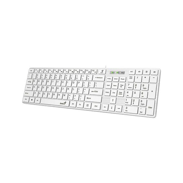 Клавиатура Genius RS2,SlimStar 126,RU,USB,WHITE 31310017410 в Шымкенте от производителей  с доставкой по Казахстану