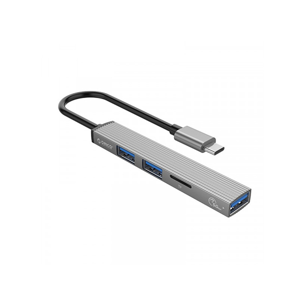 USB Хаб ORICO AH-12F-GY-BP <Type C to USB3.0*1，USB2.0*2，TF, 88*15*7.5mm> в Шымкенте от производителей  с доставкой по Казахстану