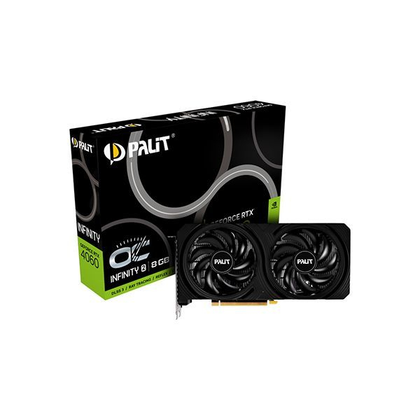 Видеокарта PALIT RTX4060 INFINITY 2 OC 8G (NE64060S19P1-1070L) в Шымкенте от производителей  с доставкой по Казахстану