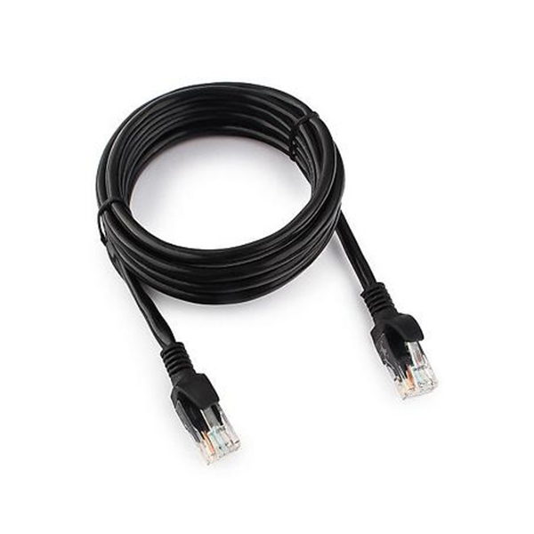Патч-корд Cablexpert Неэкранированный (UTP) 5e 2 м, PP12-2M/BK в Шымкенте от производителей  с доставкой по Казахстану