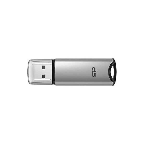 Флешка USB Silicon Power, Marvel M02,SP064GBUF3M02V1S, 64GB, Серебристый ,flash USB 3.2, silver в Шымкенте от производителей  с доставкой по Казахстану
