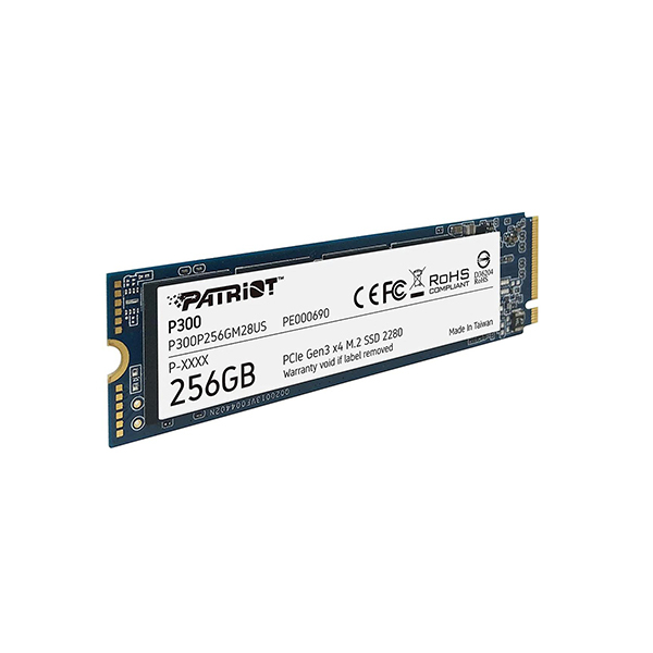 Твердотельный накопитель SSD Patriot P300 P300P256GM28 256GB M.2 NVMe PCIe 3.0x4