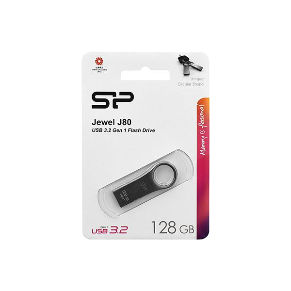 Флешка USB Silicon Power, Jewel J80, 128GB, Серый,flash SP в Шымкенте от производителей  с доставкой по Казахстану