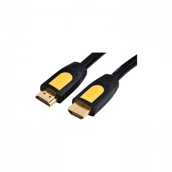 Кабель UGREEN HD101 HDMI Round Cable 1.5m (Yellow/Black) в Шымкенте от производителей  с доставкой по Казахстану