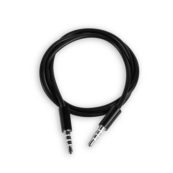 Интерфейсный кабель, iPower, iAUX-B1, MINI JACK 3.5 - 3.5 мм, Пол. пакет, 50 cм Чёрный