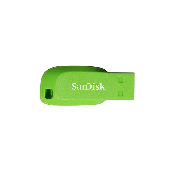 USB Флешка 64 ГБ SanDisk Cruzer Blade SDCZ50C-064G-B35GE USB 2.0, Зеленый в Шымкенте от производителей  с доставкой по Казахстану