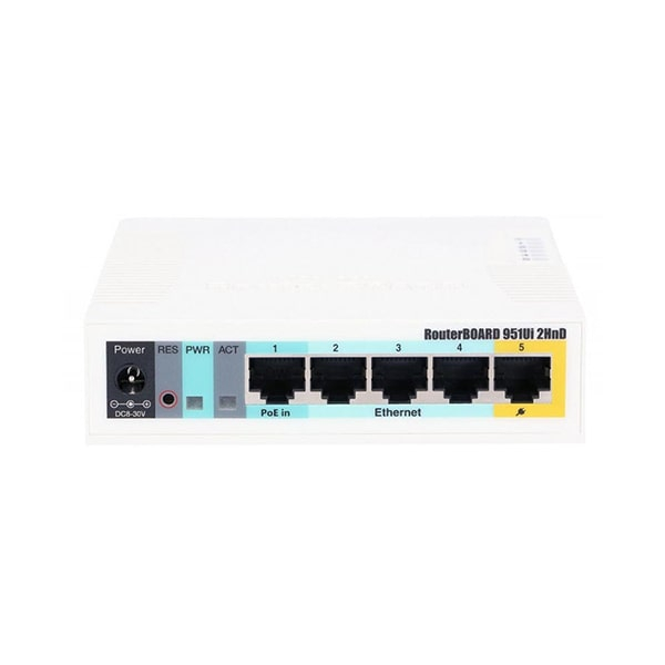 Роутер WiFi (маршрутизатор) Mikrotik RB951Ui-2HnD, Белый в Шымкенте от производителей  с доставкой по Казахстану