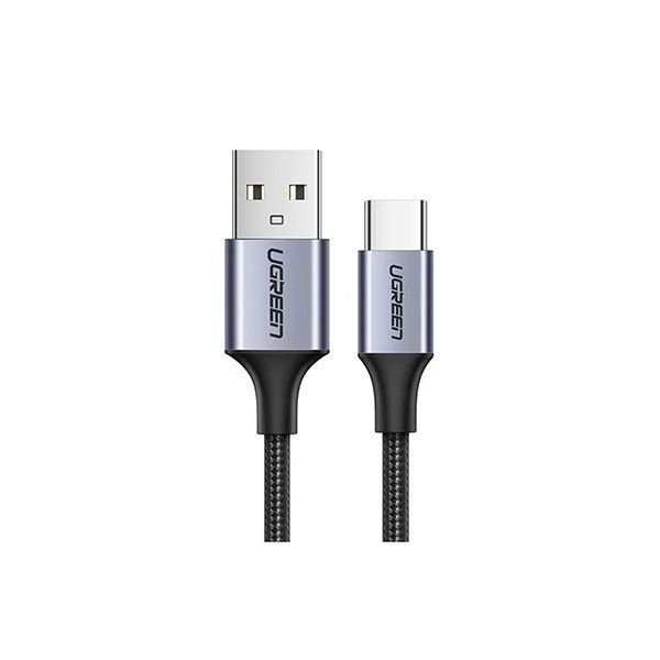Кабель UGREEN US288 USB-A 2.0 to USB-C Cable Nickel Plating Aluminum Braid 1m (Black) 60126 в Шымкенте от производителей  с доставкой по Казахстану