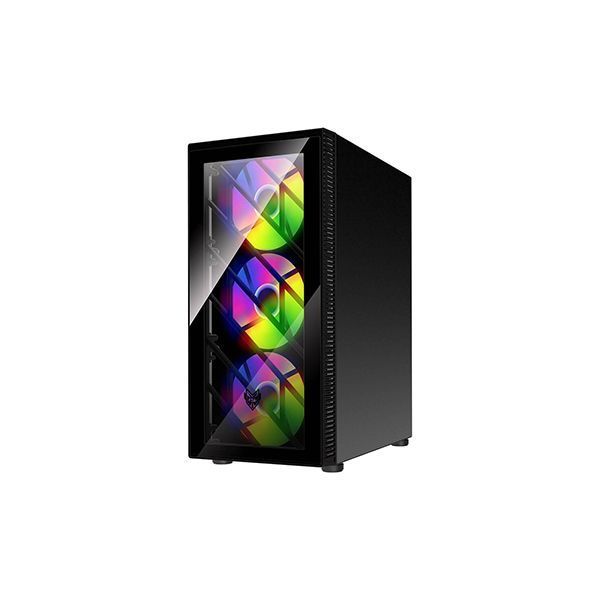 Компьютерный корпус FSP CMT192, Без БП, 1xUSB3.0/2xUSB2.0, 4xFAN120 RGB, 2xGlass, Black, ATX в Шымкенте от производителей  с доставкой по Казахстану