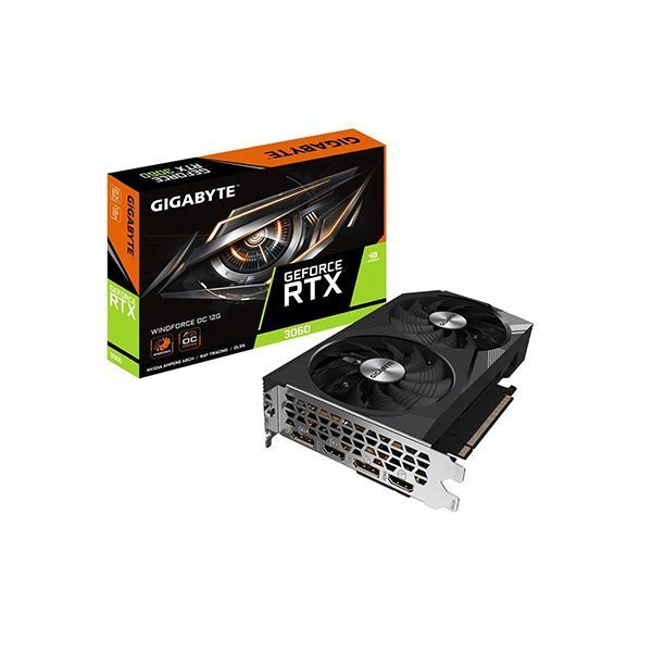 Видеокарта Gigabyte (GV-N3060WF2OC-12GD) RTX3060 WINDFORCE OC 12G в Шымкенте от производителей  с доставкой по Казахстану