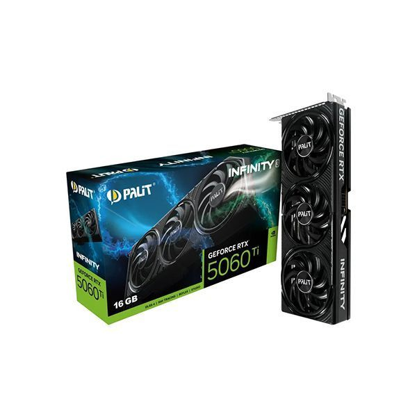 Видеокарта Palit GeForce RTX 5060 Ti Infinity 3 16 ГБ, NE7506T019T1-GB2061S в Шымкенте от производителей  с доставкой по Казахстану
