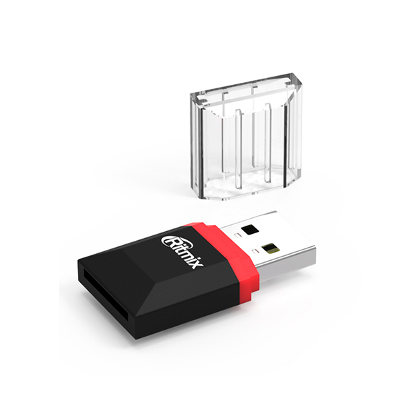 Картридер Ritmix CR-2010, Черный ,FlashCard readermSD, USB 2.0, black