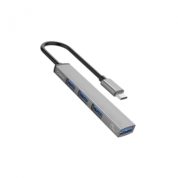 USB Хаб ORICO AH-13-GY-BP <Type-C to USB3.0*1, USB2.0*3 88*15*7.5mm> в Шымкенте от производителей  с доставкой по Казахстану