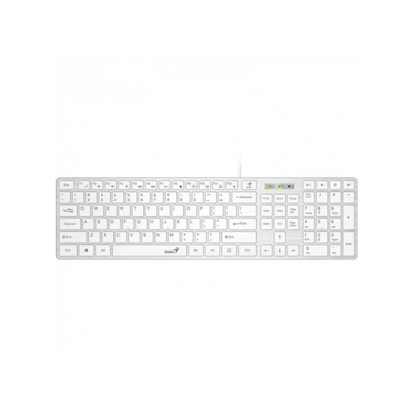 Клавиатура Genius RS2,SlimStar 126,RU,USB,WHITE 31310017410 в Шымкенте от производителей  с доставкой по Казахстану