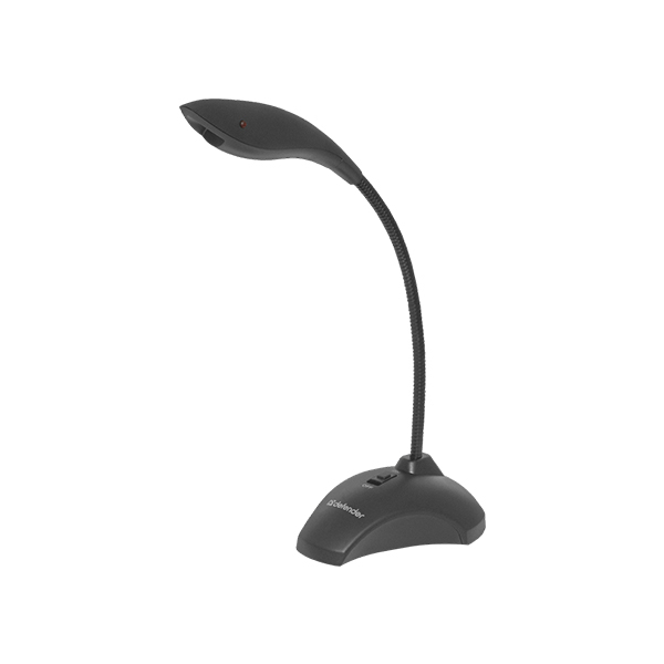 Микрофон компьютерный Defender MIC-115 черный, кабель 1,7 м