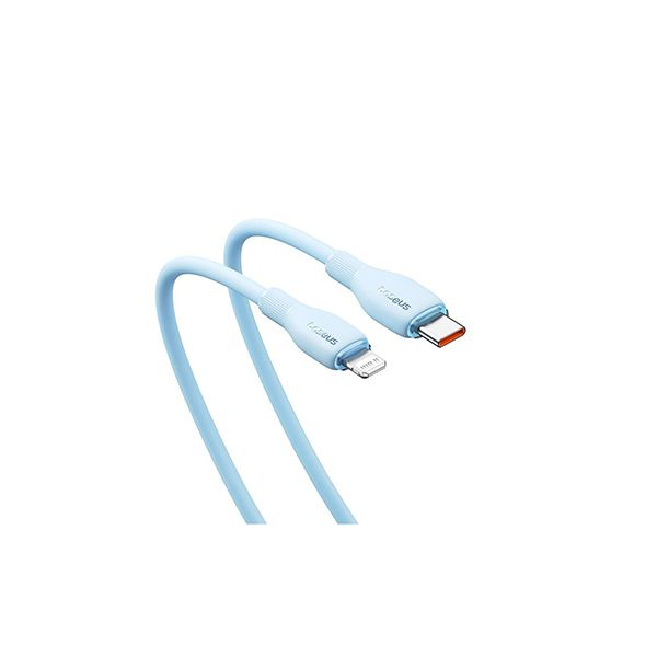 Интерфейсный кабель Baseus Pudding Type-C to iP 20W 2m Blue (P10355701311-B2) в Шымкенте от производителей  с доставкой по Казахстану