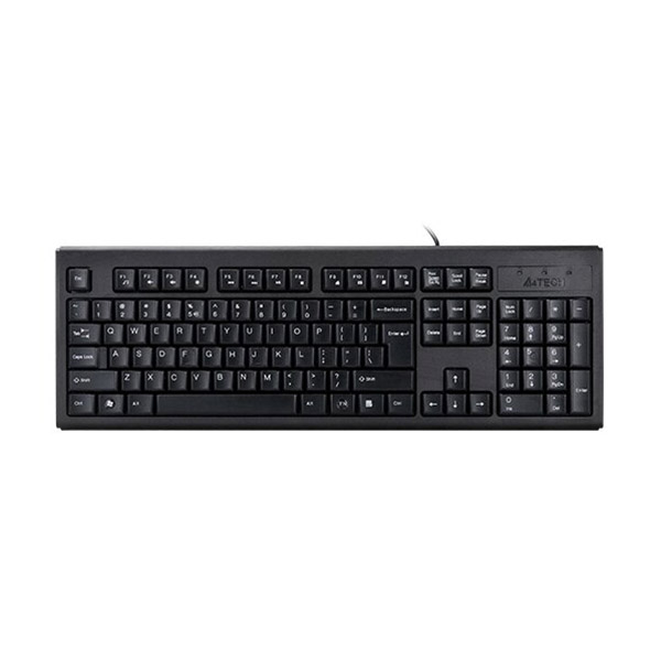 Клавиатура A4Tech KR-83 (Анг/Рус/Каз, Проводное, Черный) в Шымкенте от производителей  с доставкой по Казахстану