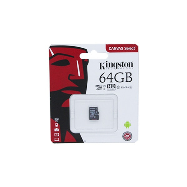 Карта памяти 64 Гб. Kingston SDCS2/64GBSP, Черный