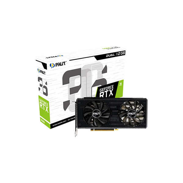 Видеокарта Palit RTX3060 DUAL 12G LHR (NE63060019K9-190AD) 12 ГБ, 4710562242423 в Шымкенте от производителей  с доставкой по Казахстану