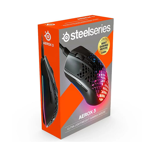 Мышь SteelSeries Aerox 3, Черный, USB в Шымкенте от производителей  с доставкой по Казахстану