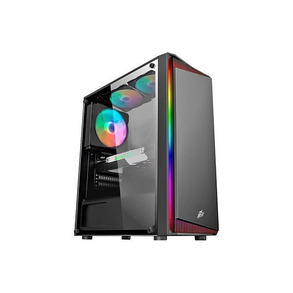 Компьютерный корпус 1STPLAYER RAINBOW RB-4 BK без Б/П в Шымкенте от производителей  с доставкой по Казахстану