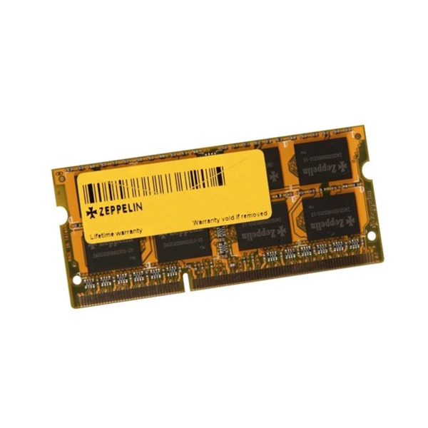 Оперативная память SODIMM DDR3 PC-12800 (1600 MHz)  4Gb Zeppelin  (память для ноутбуков) <256x8, Gold PCB>