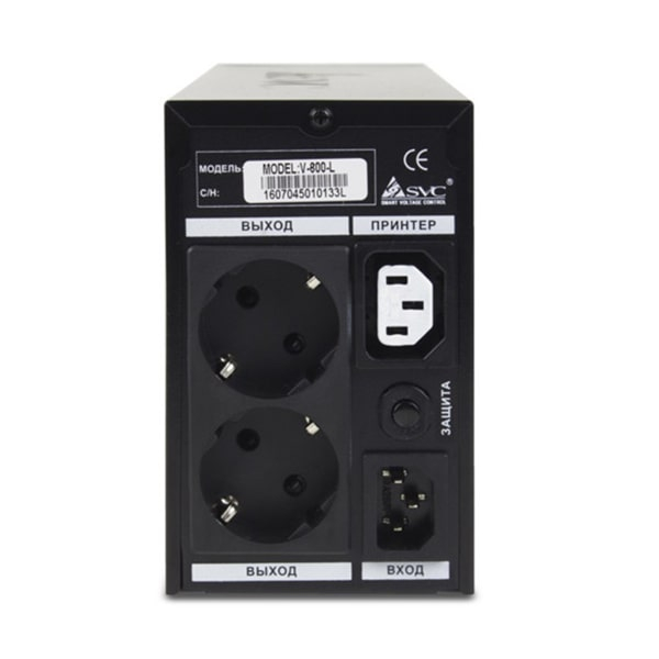 ИБП SVC V-800-L, Black в Шымкенте от производителей  с доставкой по Казахстану