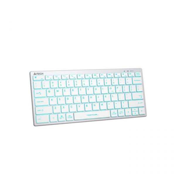 Клавиатура A4Tech FX61-Ice (Анг/Рус, Проводное, Голубой ) в Шымкенте от производителей  с доставкой по Казахстану