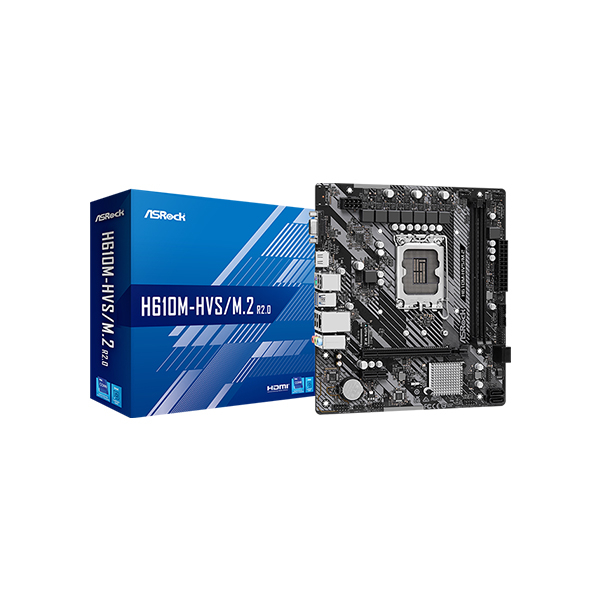 Материнская плата ASRock H610M-HVS/M.2 R2.0 LGA 1700 в Шымкенте от производителей  с доставкой по Казахстану