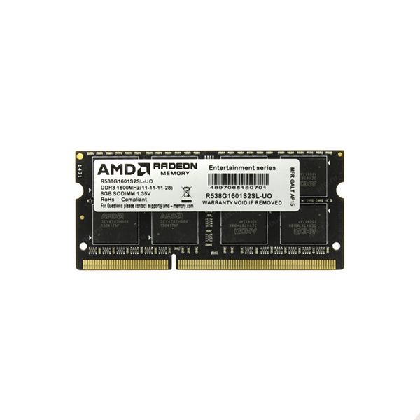 Оперативная память AMD DDR3L 8 ГБ 1600 МГц (R538G1601S2SL-U) в Шымкенте от производителей  с доставкой по Казахстану