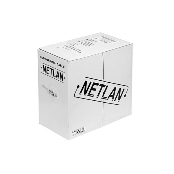 Кабель NETLAN U/UTP 4 пары,Cat.5e, 100Мгц, одножильный, ССА (омедненный алюминий), внутренний (метражем), 305м, серый в Шымкенте от производителей  с доставкой по Казахстану