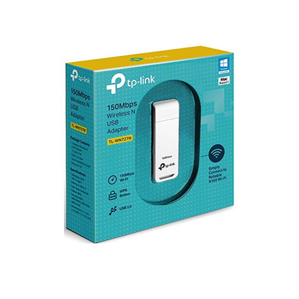 Сетевая карта, TP-Link, TL-WN727N, Беспроводная, 150M, USB в Шымкенте от производителей  с доставкой по Казахстану