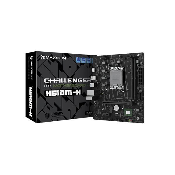 Материнская плата MaxSun Challenger H610M-H LGA 1700 в Шымкенте от производителей  с доставкой по Казахстану