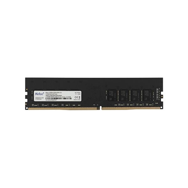 Модуль памяти Netac Basic NTBSD4P32SP-08J, DDR4 DIMM, 8Gb, 3200MHz, C22 в Шымкенте от производителей  с доставкой по Казахстану