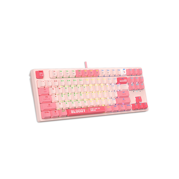 Клавиатура игровая Bloody S87 PINK в Шымкенте от производителей  с доставкой по Казахстану