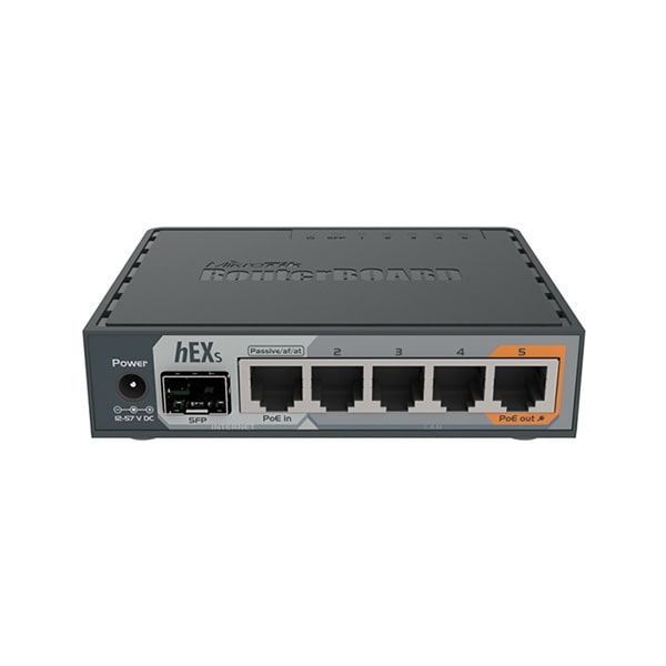 Маршрутизатор Mikrotik hEX S RB760iGS, Серый в Шымкенте от производителей  с доставкой по Казахстану