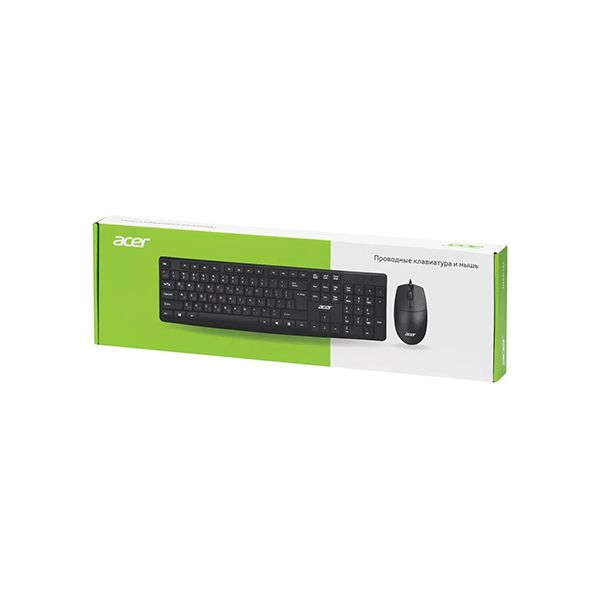 Клавиатура + мышь Acer OMW141 клав:черный мышь:черный USB в Шымкенте от производителей  с доставкой по Казахстану