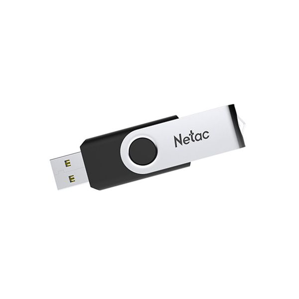 USB Флешка 8 ГБ Netac NT03U505N-008G-20BK USB 2.0, Черный, серебристый в Шымкенте от производителей  с доставкой по Казахстану