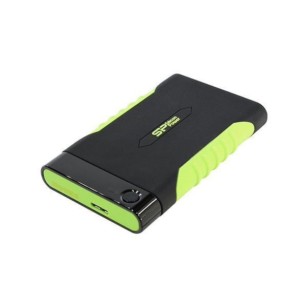 Внешний жесткий диск Silicon Power A15,SP010TBPHDA15S3K, 1 TB, black-green ,HDD USB USB 3.1