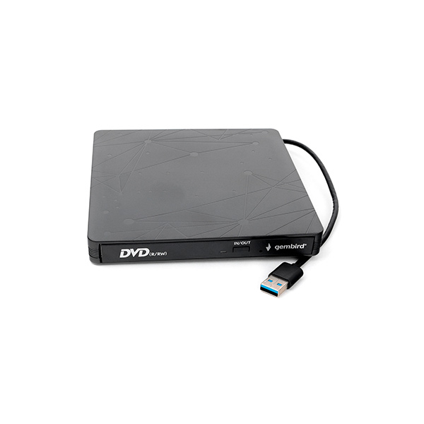Оптический привод Gembird DVD-USB-03 DVD±R/RW/-RAM,±R9, Черный, серый box в Шымкенте от производителей  с доставкой по Казахстану