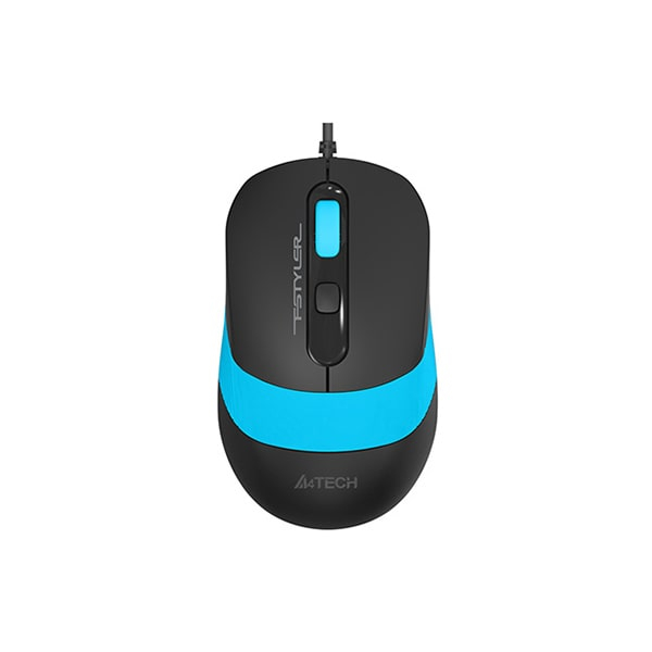 Мышь A4Tech FM-10, Черный, голубой, USB в Шымкенте от производителей  с доставкой по Казахстану
