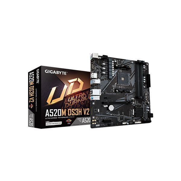 Материнская плата Gigabyte A520M DS3H V2 AMD в Шымкенте от производителей  с доставкой по Казахстану