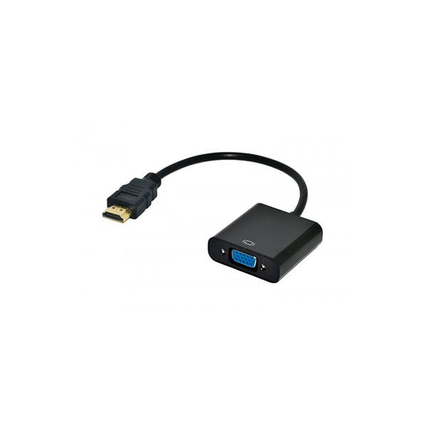 Конвертер HDMI m -> D-Sub (VGA) f, Cablexpert A-HDMI-VGA-02 ,Converter, black в Шымкенте от производителей  с доставкой по Казахстану