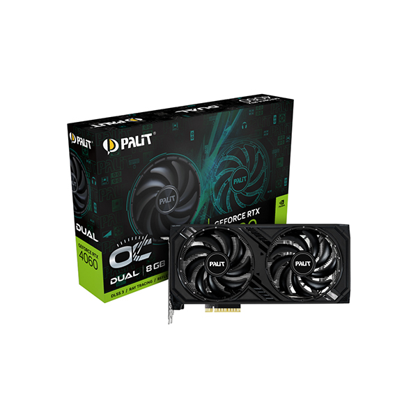 Видеокарта PALIT RTX4060 DUAL OC 8G (NE64060T19P1-1070D) в Шымкенте от производителей  с доставкой по Казахстану