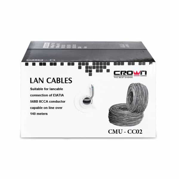 Кабель Crown Неэкранированный (UTP) 5e 305м (бухта), CMU-CC02